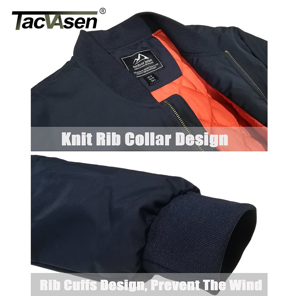 TACVASEN Winter Military Jacket Outwear Mens Cotton Padded Pilot Army Bomber Jacket Coat Casual Baseball Jackets Varsity Jackets 4 TACVASEN Winter Military Jacket Outwear Mens Cotton Padded Pilot Army Bomber Jacket Coat Casual Baseball Jackets Varsity Jackets 4