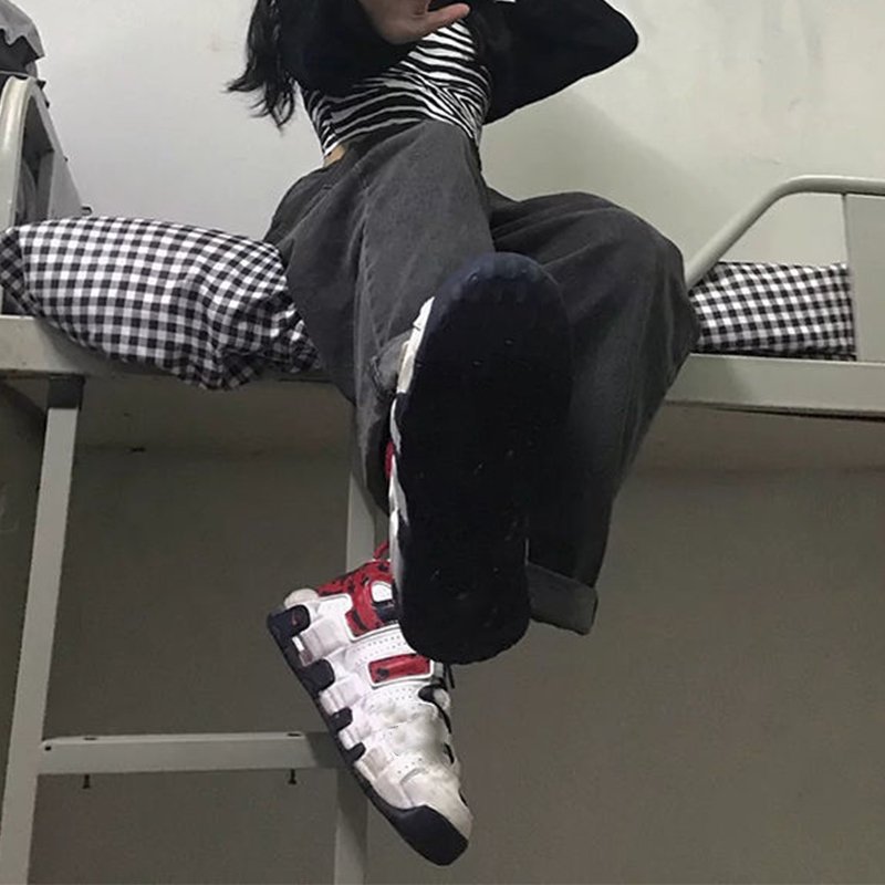 Women Jeans Vintage Adjustable High Waist BF Oversize Wide Leg Trousers Summer Baggy All-match Streetwear Retro Chic Jeans 3 Women Jeans Vintage Adjustable High Waist BF Oversize Wide Leg Trousers Summer Baggy All-match Streetwear Retro Chic Jeans 3